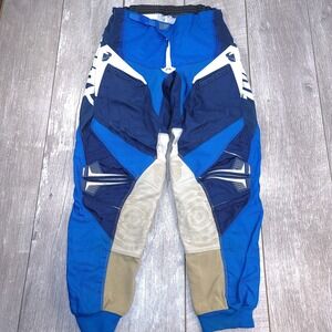 Thor MX Motocross Riding Pants Series 2006 Size 34 Blue Padded Vented